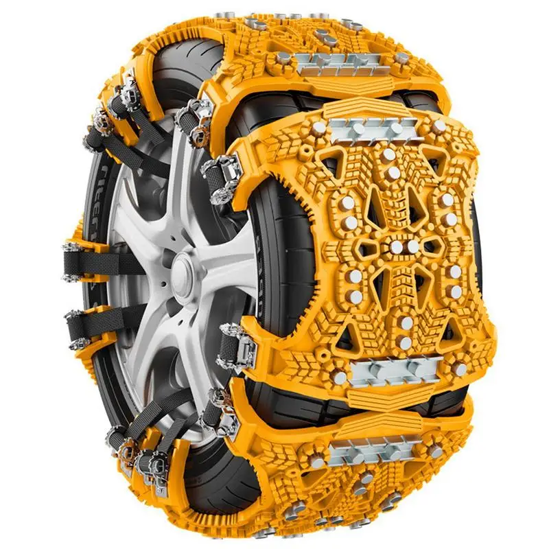 Snow Chains Universal Tire Chains Anti-Skid Set Pickup Cars SUVs Tire Reusable And Wear Resistant For Ice And