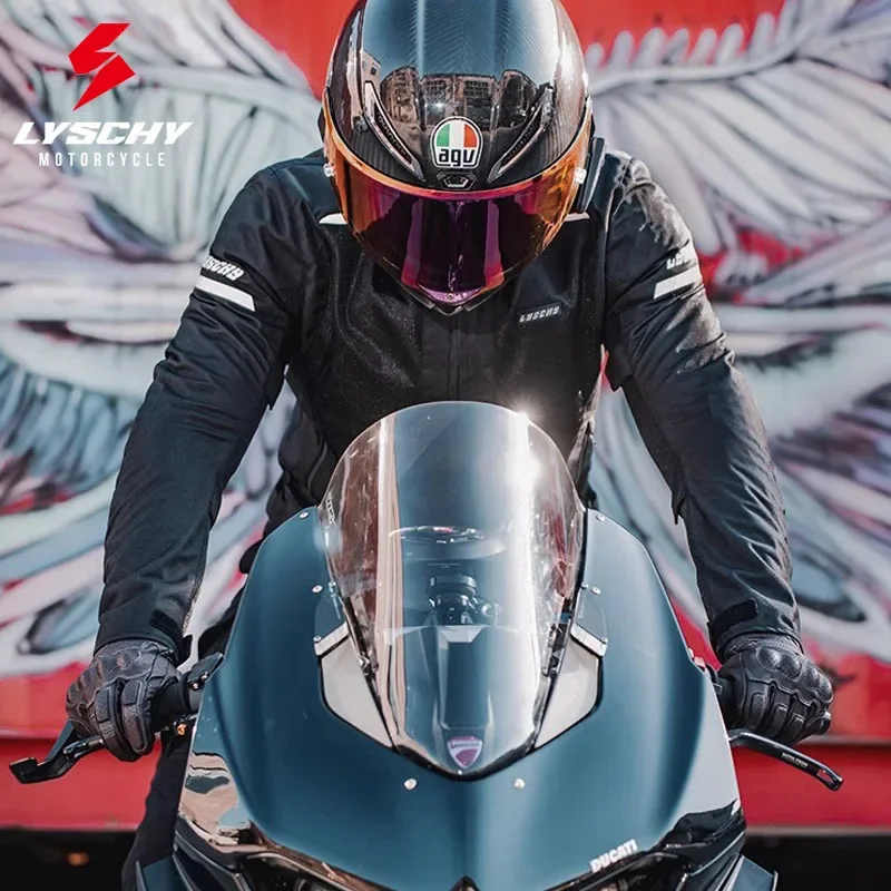 Lyschy-男性と女性のための通気性のあるオートバイのメッシュ