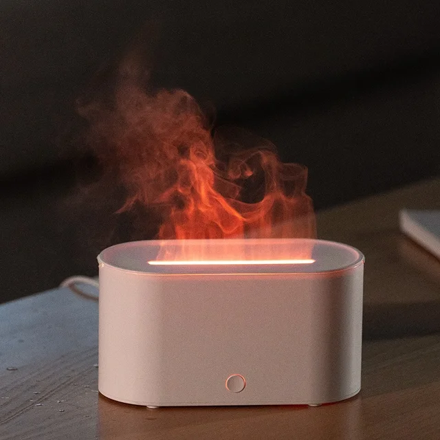 New Mini Colorful Simulated Flame Aromatherapy Machine USB Desktop Home Flame Humidifier Aromatherapy 1
