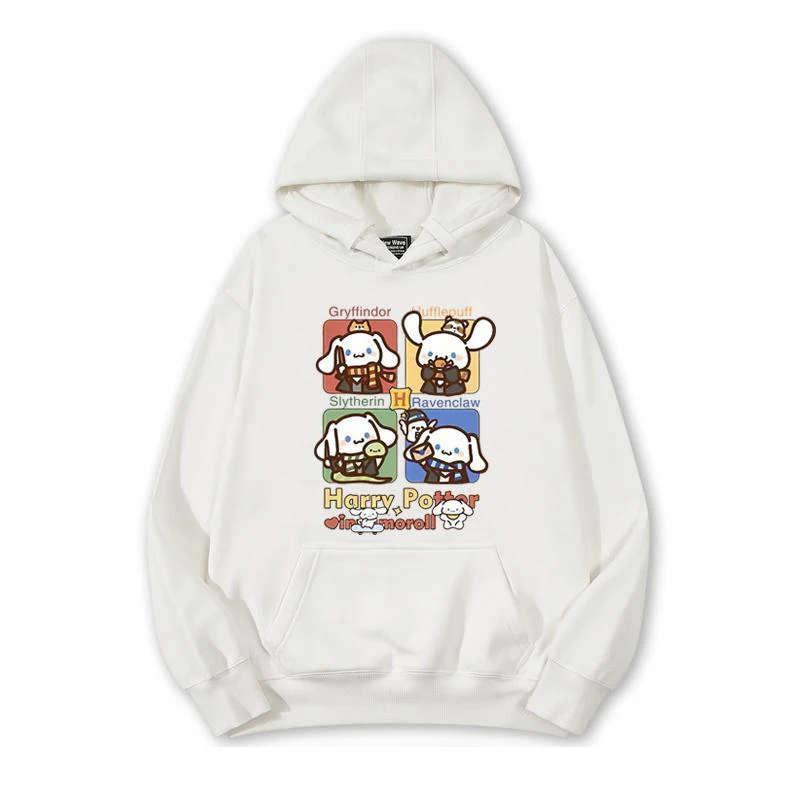 

Красивая Милая Толстовка Sanrio Magician Cinnamoroll из мультфильма на флисе для зимы цветной теплый свитер с длинным рукавом