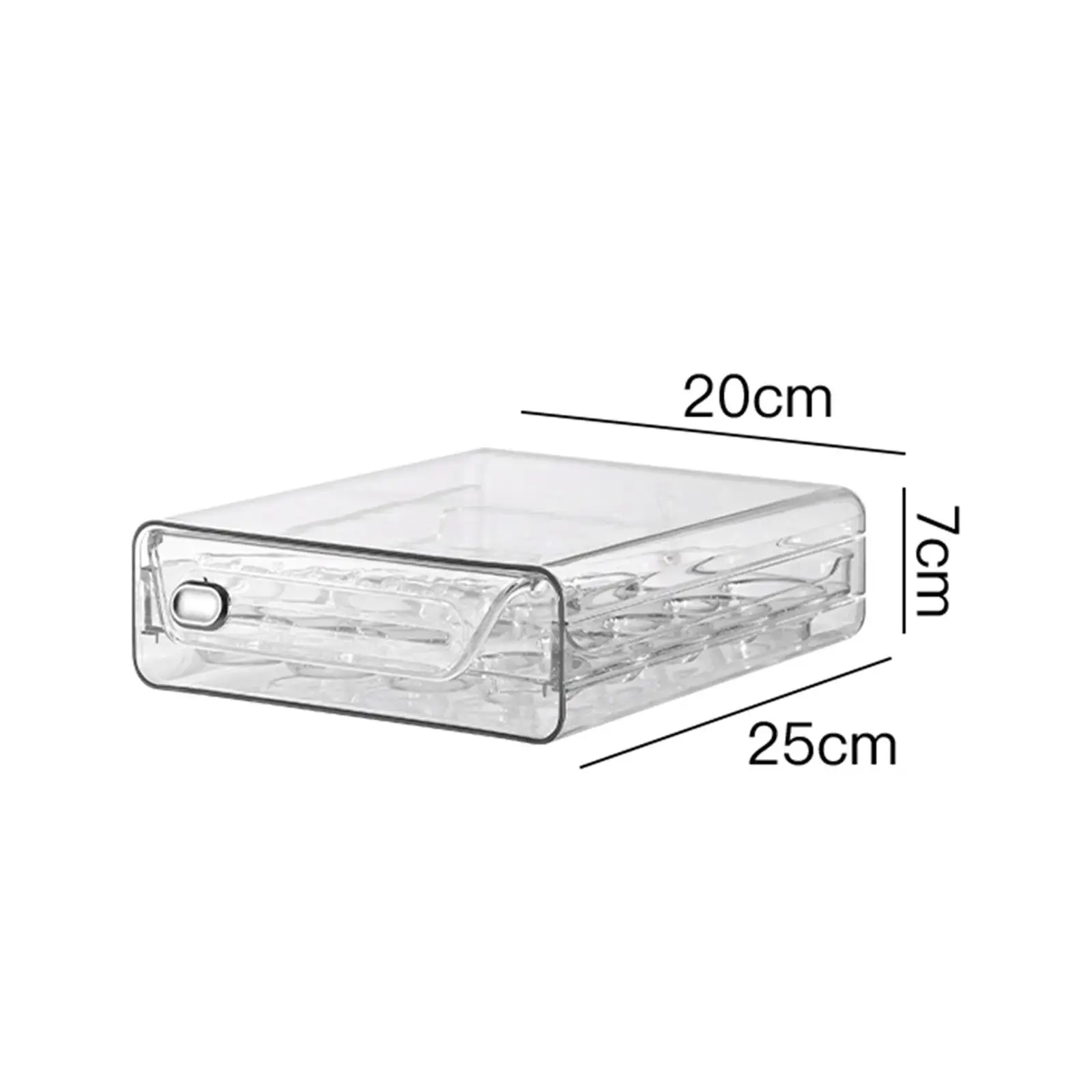 Eggs Organizer Drawer Transparent Egg Holder Double Layers Eggs Container for Cabinet Kitchen Countertop Fridge Cupboard 6