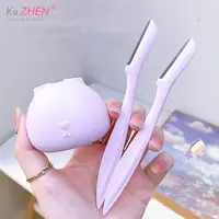 Rabbit Facial Blades Shaping Knives Eyebrow Trimmers Eyebrow Shaver Safe Face Hair Removal Razor Blades Make Up Tools For Women 2