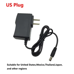 Universal 12V Power Supply Adapter with Adjustable Amp Options and EU Plug - 12V 1A (US plug)