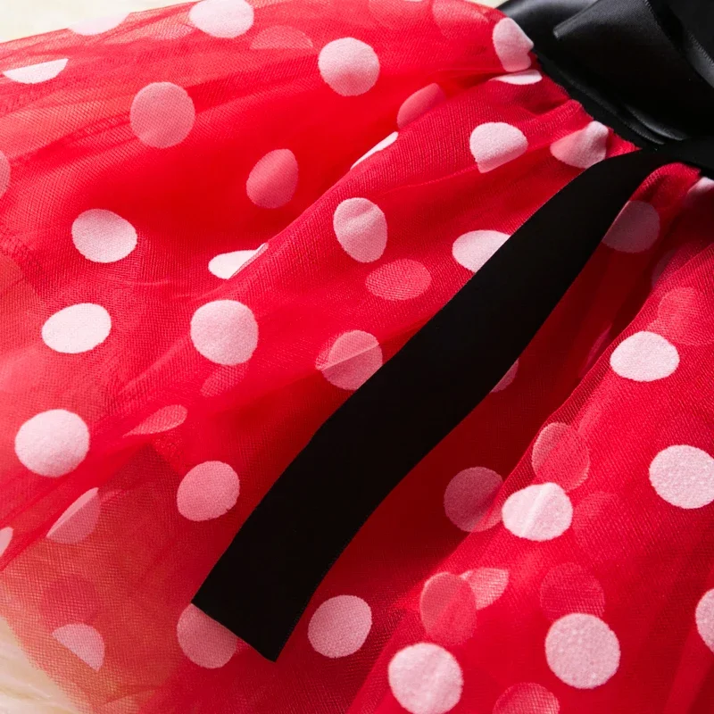 Mini Mouse Baby Girl Dresses 2-6 Yrs Cosplay Princess Costume for Girls Kids Birthday Christmas Party Polka-Dot Dresses Clothing girls dress princess costume