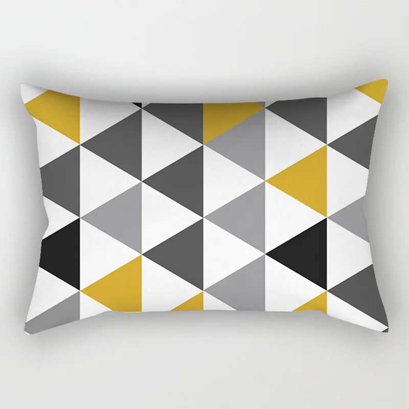 30x50cm Yellow Geometry Pillowcase Decor Sofa Cushion Pillowcover Polyester Pillow Cases for Home Decor Bedding Cushion Cover 