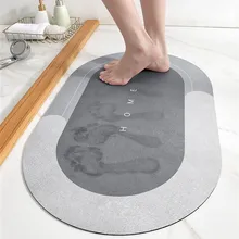 

Absorbent Bath Mat Quick Drying Bathroom Non-slip Bath Tub Side Area Rug Home Oil-proof Kitchen Floor Mat
