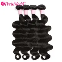PerisModa Body Wave Bundles Human Hair Brazilian Weaving Natural Black 3 4 Bundles Deal Virgin Hair 30 Inch Raw Hair Extensions 2