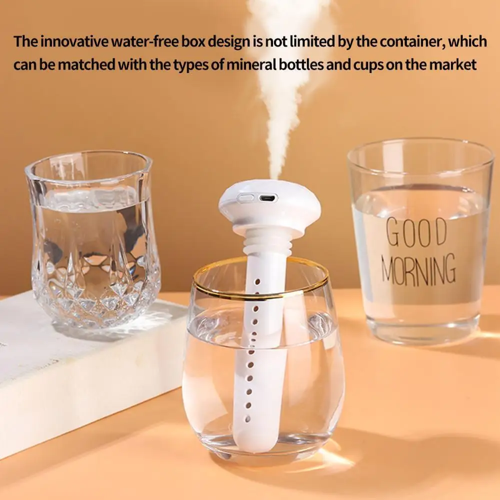 USB Humidifiers Ultrasound Mini Home Air Diffuser Car Purifier Aroma Anion Mist Maker With Romantic LED Lamp Portable Humidifier 4