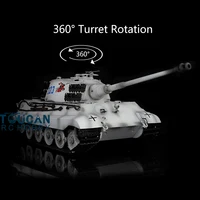 1/16 HENG LONG Snow 7.0 Plastic German King Tiger RTR RC Tank 3888A 360° Turret TH17547-SMT4 1