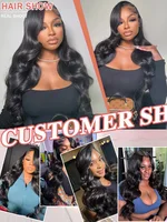 Perruques Lace Front HD Transparentes 13x6 en Cheveux Humains, Ondulation Body Wave, Densité 250 300, 30 40 Pouces, Perruque Lace Frontal 13x4 Ondulation Water Wave, Perruque Closure 5x5 6