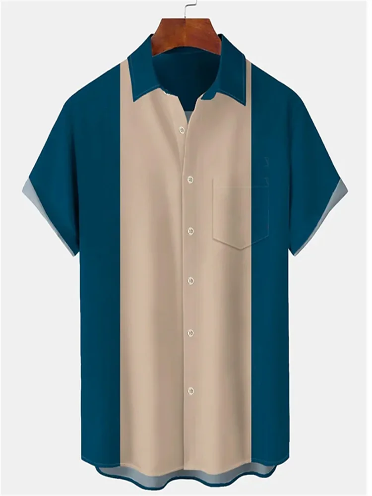 Men's Summer Casual Short Sleeve Shirt Beach