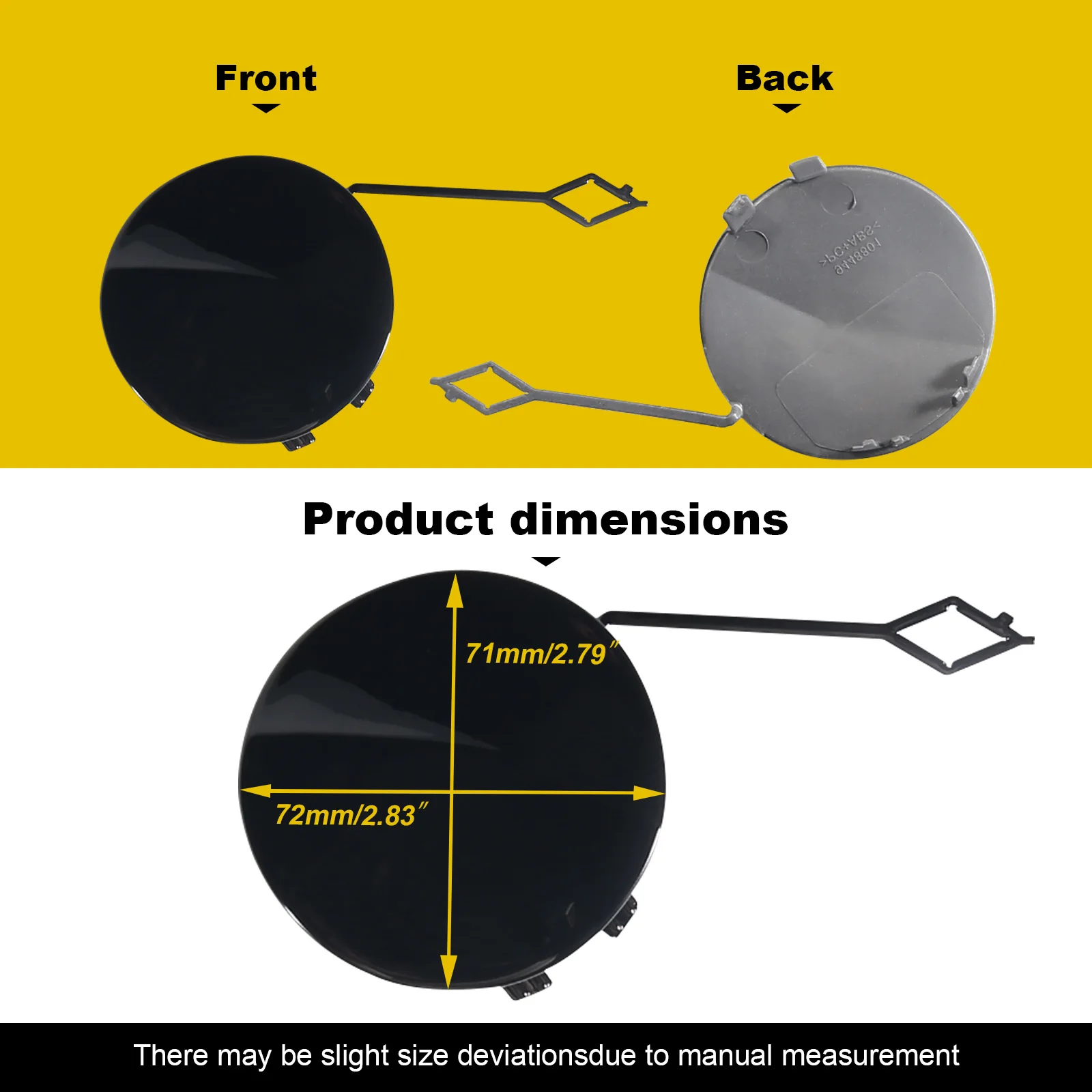 Front Bumper Tow Hook Cap Towing Eye Cover For BMW 3 G20 G21 M-Sport 51118099893 Car Accessories