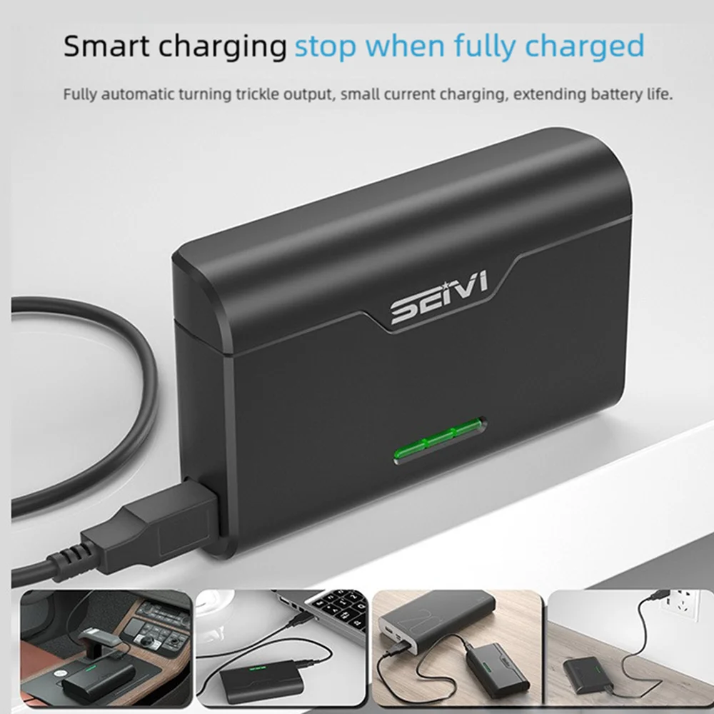 Chargeur rapide GoPro Hero 7/8/9/10/11/12 affichant les batteries en cours de charge