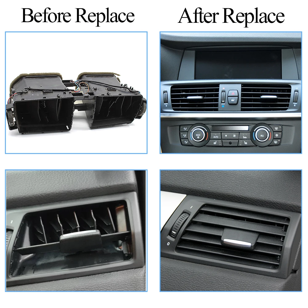 Luchtrooster rechtsvoor BMW 3-serie F30/F80 925321707 - plesman