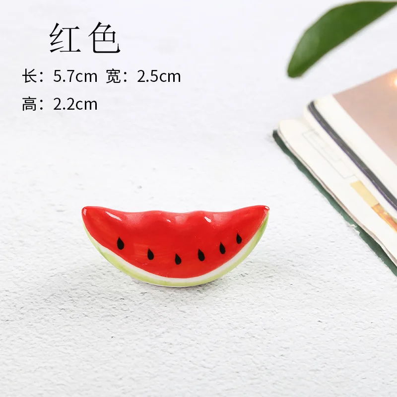 Ceramic Cute Red Watermelon Chopstick Holder Creative Home Fruit Spoon Fork Holder Kitchen Tableware