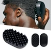 Portable Hair Twist Comb Washable Durable Curly Rubber Curling Brush Beauty Hair Pineapple Head Men'S Hair Cleaning Tool 2