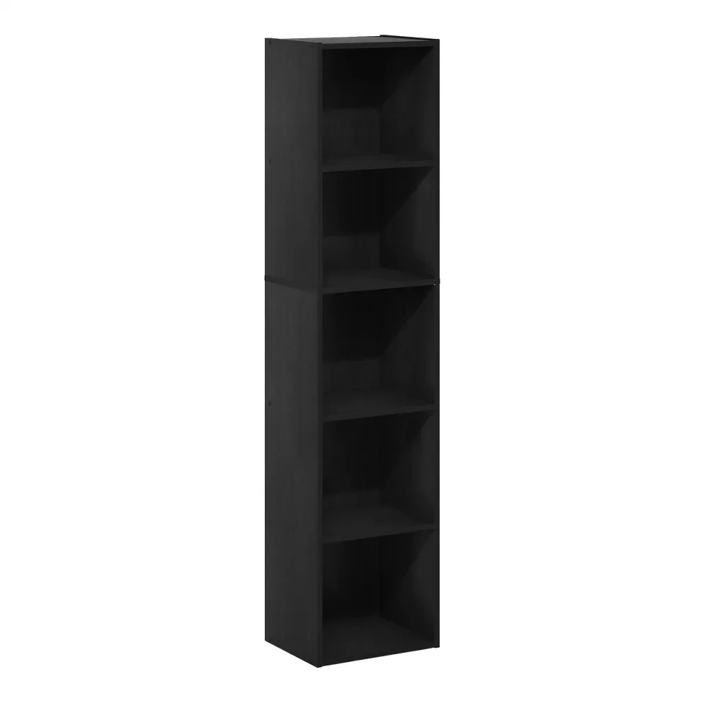 

5-уровневый книжный шкаф Furinno Pasir с открытой полкой, Blackwood
