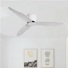 Ceiling Fan No Light 36 42 52 Inch DC Motor Remote Control Cooling Fans Lamp Low Floor Ceiling Fan White Black Color FAN 1