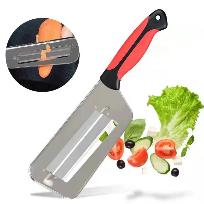 Egetable Slicer Knife Egetable Slicer Knife Double 2 Slice Blade Slicing Kitchen Fish Scale Cleaner Knive Cabbage