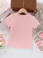 T-shirt d'été 2026 pour enfants, à paillettes réversibles, motif chat de dessin animé, pour garçons et filles, hauts décontractés à manches courtes, confortables pour tout-petits et bébés 6