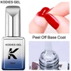 KODIES GEL Peel Off Base Coat UV Gel Nail Polish Clear Primer 15ML Semi Permanent UV Soft Pratice Gel For Protect Care Nails Art 1
