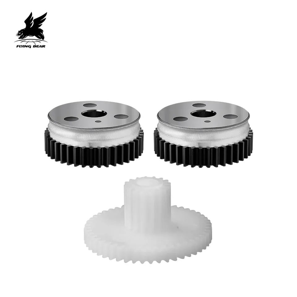 Flying Bear 3D Printer 1 Set Included 2pcs Black Gear and 1pcs White Gear for Ghost 6 Reborn 2 Aone 2 Extruder
