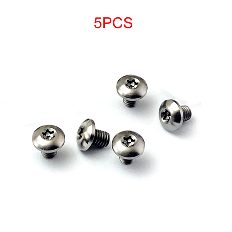 5* T10 Torx Screws Titanium Alloy Half Round Head M4 Thread Screw For