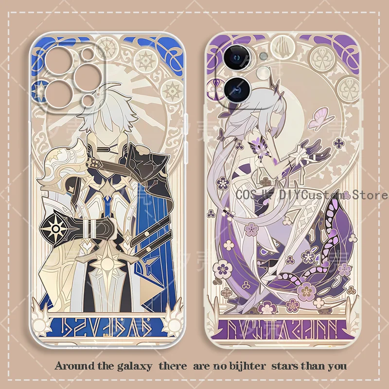 Elegant Phainon Castorice Cosplay Phone Case with Holder - Stylish Protective Gift