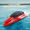 2.4G 4CH RC High-speed Speedboat 10KM/H Remote Control Boat Dual Motor Outdoor Water Multiple Races Game Children Toys Boys Gift 3