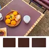 Non-slip Waterproof Oil-Proof Picnic BBQ Table Mat Outdoor Camping Traveling PU Leather Table Pads Foldable Washable Placemat 1