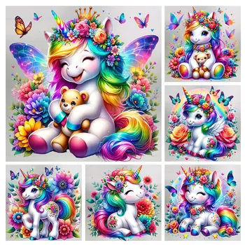 Diamond Painting Kit Fantasy Unicorn New Collection 2024 Diamond Mosaic 5D DIY Cross Stitch Kits Diamond Art Home Decoration 1