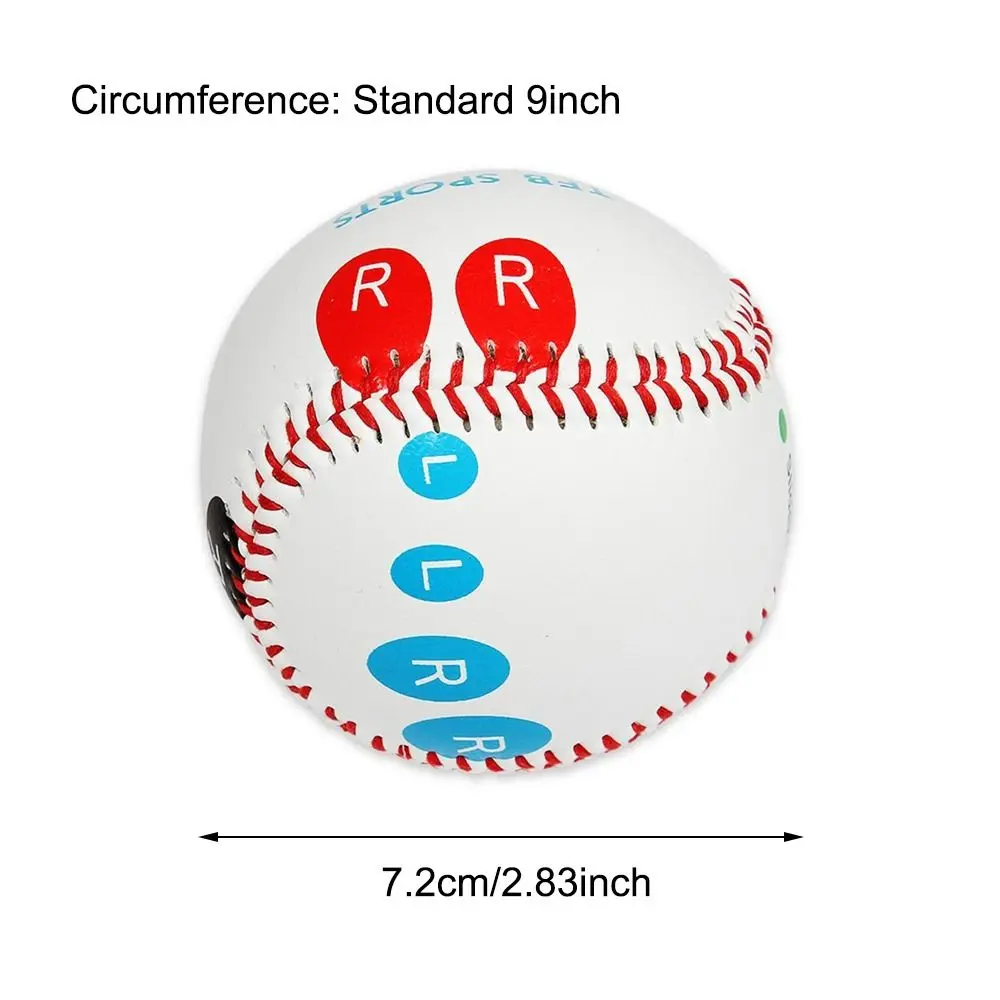 Durable Standard 9inch Pitch Training Baseball with Finger Placement Markers Baseball Pitching Trainer Kit Soft Hard