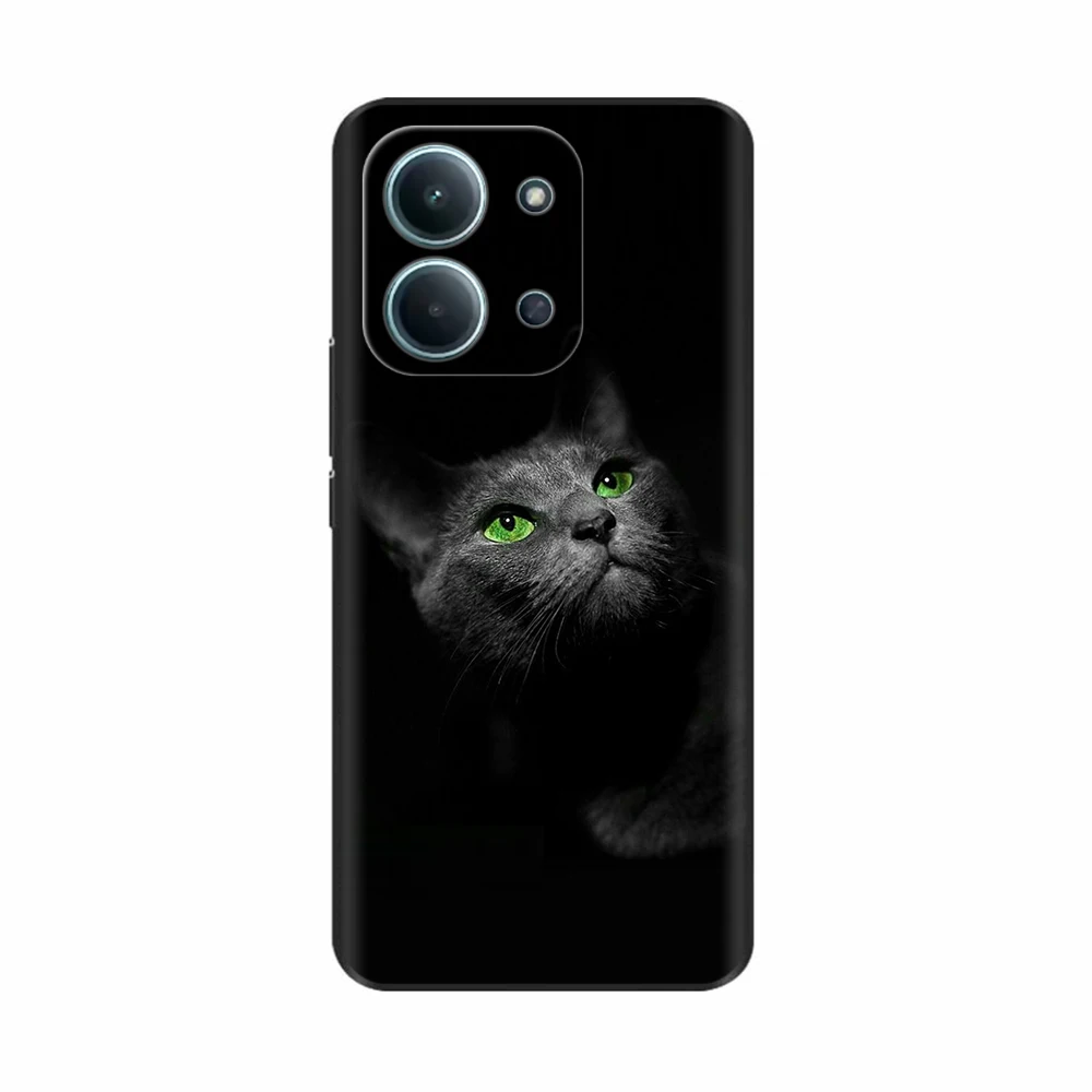 Cute Cartoon Soft Liquid Silicone Phone Case with Camera Protection - Durable Cover