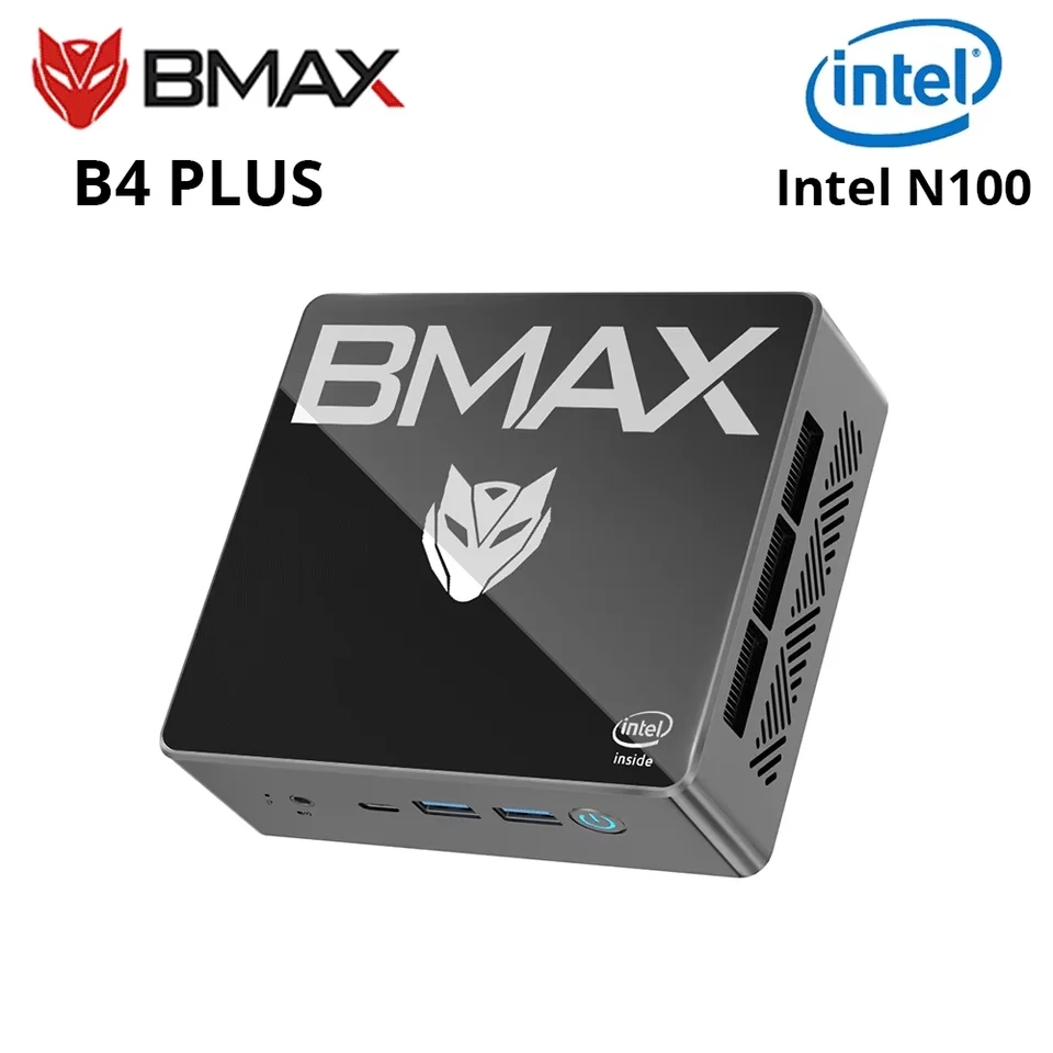 BMAX B4 Plus Mini PC Windows 11 PC Intel N100 16GB DDR4 512GB SSD