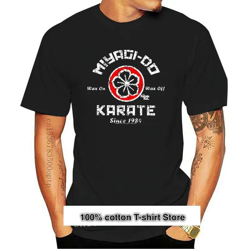 Camiseta De Karate Para Hombre, Ropa Deportiva De Chico, Miyagi-Do, Dojo, Flor, Vintage, 1984