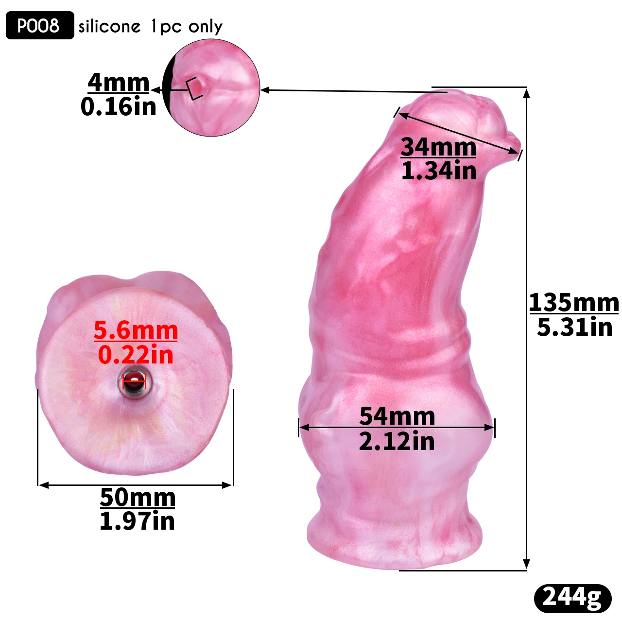 FRRK Silicone Dildo Decoration for Some FRRK Chastity Cage Accessories
