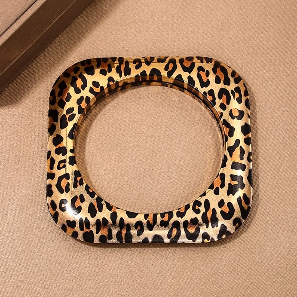 Vintage Wide Wooden Bangles Geometric Round Square Bracelets Thick Women Bangles Gifts