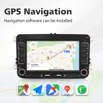 7 Inch Car Stereo Radio Carplay Car Stereo GPS NAVI WIFI Android 13 GPS BT 5.0 Double 2 Din Player 2G+32G For Volkswagen Special 2
