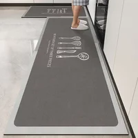 Mat for Kitchen Pvc Waterproof Carpet Anti-slip Home Decoration Area Rug Leather Entrance Doormat Alfombra De Cocina 주방 깔개 1