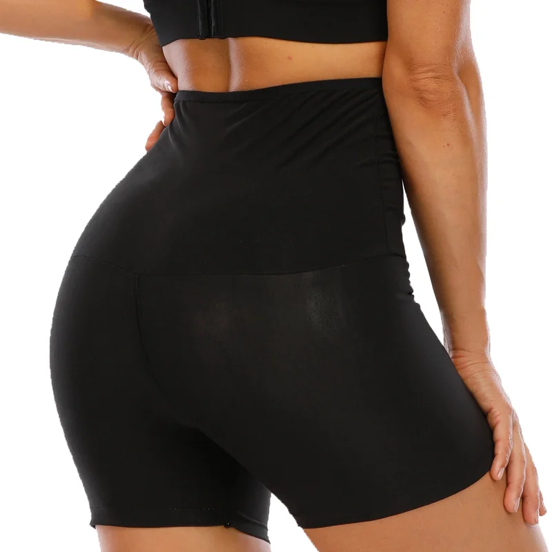 Hot Sweat Pants Sauna Effect Slimming Shapewear Women Buckle Hip Lifter High Waist Tight Shorts Fiess Gym Body Shaper_voghion.com