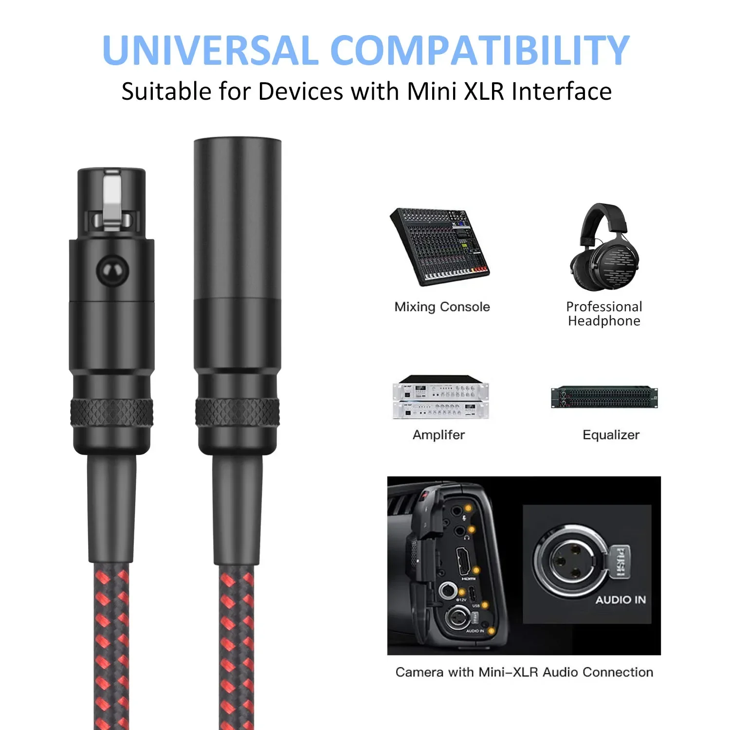 TIMEYES ̴ XLR   ̺, - XLR  ڵ,  ī޶ ͼ  , 3 