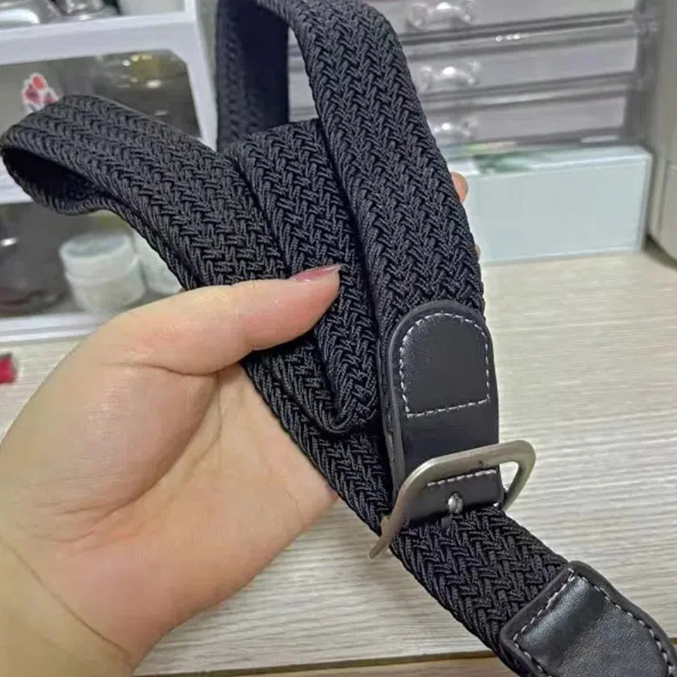 

Leisure Women'S Woven Belt Fashion Business Travel Workwear Design Waistband High Quality Campus Youth Needle Buckle Belt