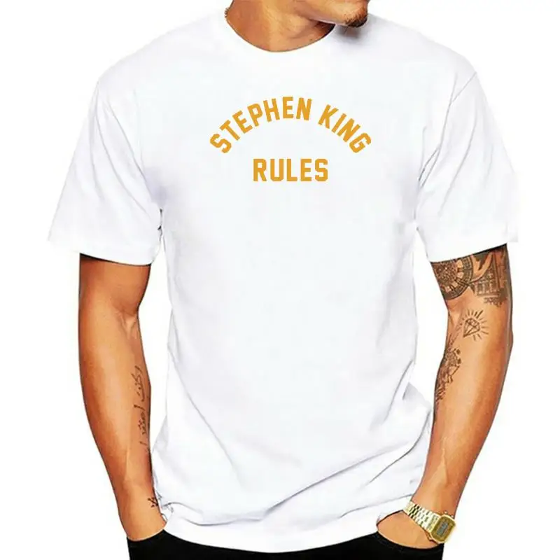 thumbnail image 1 of Stephen King Rules Stranger Red Shirt Things Shirt, 1 of 5