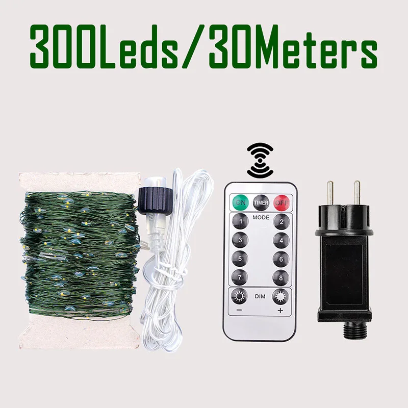 Waterproof LED String Lights - Outdoor & Indoor Fairy Garland for Christmas, Weddings, and Home Decor