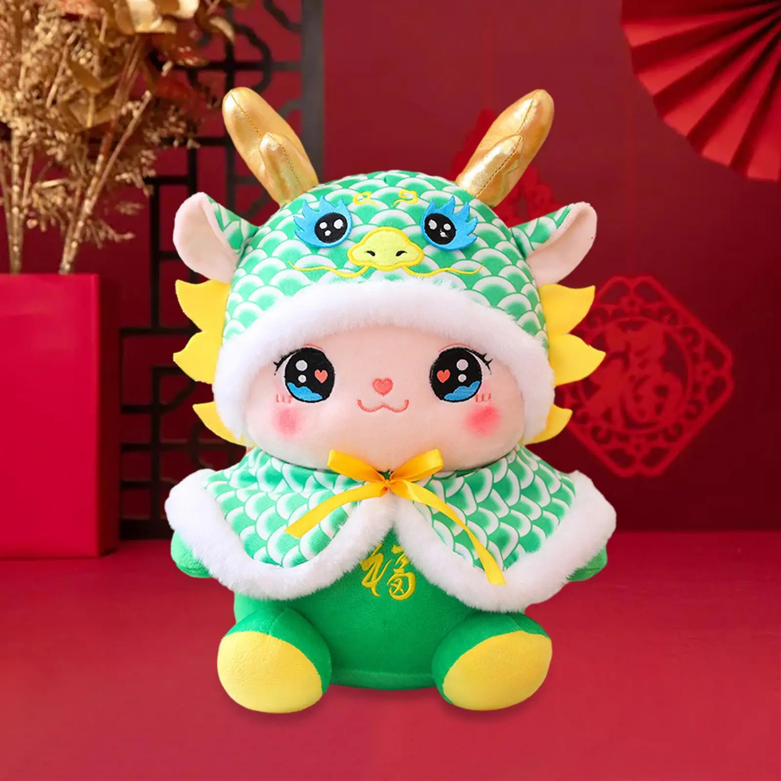 

Dragon Stuffed Toy Chinese New Year Decorations, 2024,Pillow Cartoon Chinese Dragon Plush Toy for Home Ornaments
