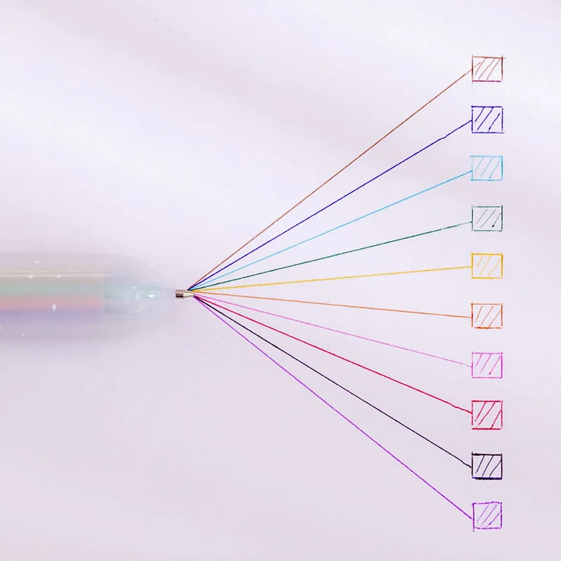 20 sztuk/partia Kawaii jednorożec 10 kolory długopis śliczne Multicolor długopisy uczeń pisanie biurowe artykuły biurowe prezent