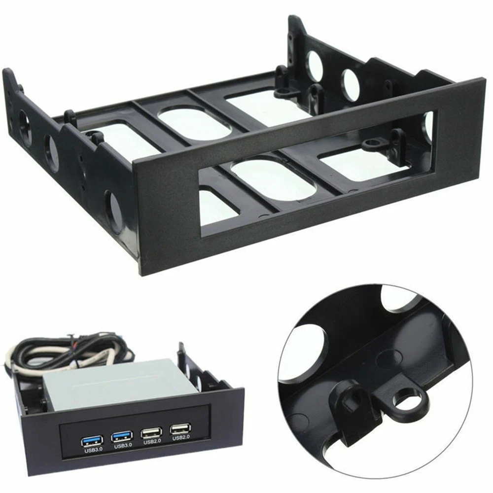 3,5 bis 5,25 Floppy zu optischem Laufwerksschacht Montagehalterung Konverter für Frontplatten-Hub Kartenleser Lüftergeschwindigkeitsregler – Detail 7