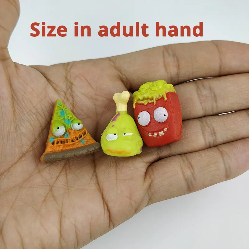 100pcs/lot Trashs Mini Action Figure Packing Grossery Rotten Bin