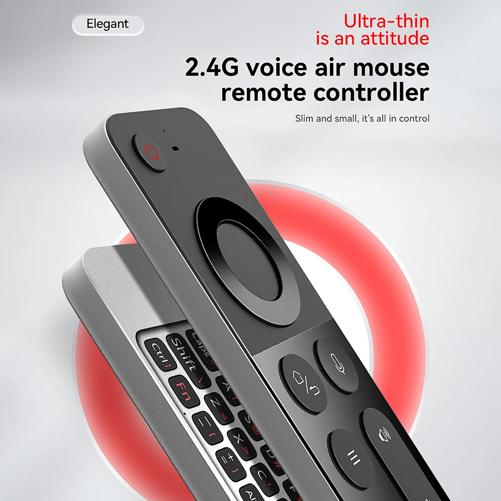 Air Mouse Voice Remote Control 2.4G Wireless Gyroscope Mic IR Learning Remote Controller For Raspberry Pi MacOS Android TV Box