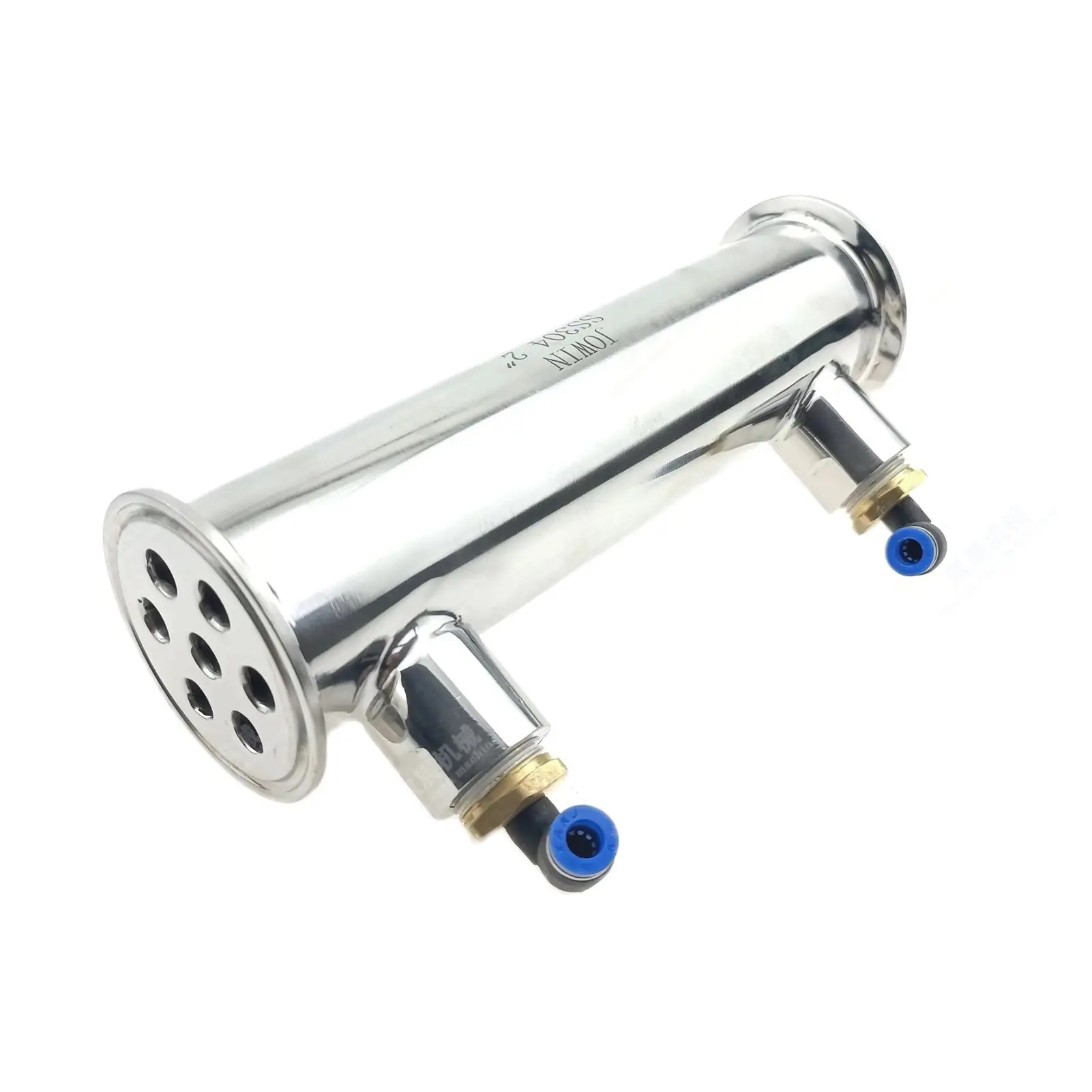 2 "tc x 200mm oal tri braçadeira refluxo condensador shotgun